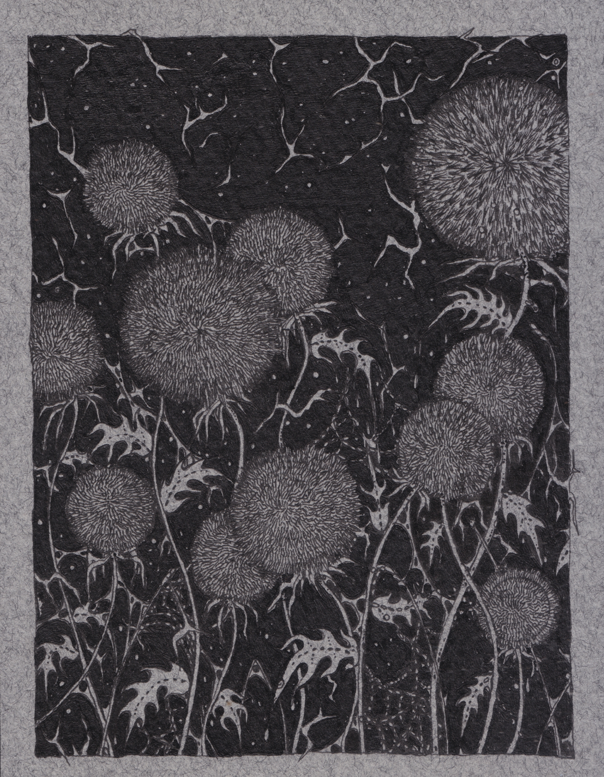 BLUE THISTLES (2025)
210 × 150mm